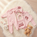 Ensemble bébé Minky 5 pièces personnalisé 0-3 mois