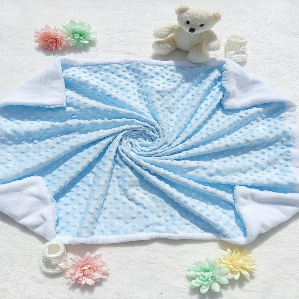 Plaid minky bébé personnalisé cadeau naissance